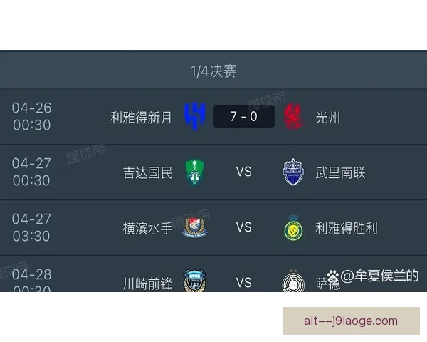 2026亚冠精英联赛利雅得新月全程不败创造历史